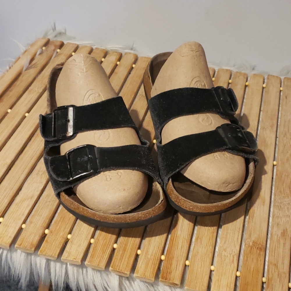 Betula Birkenstock Black Suede Slip